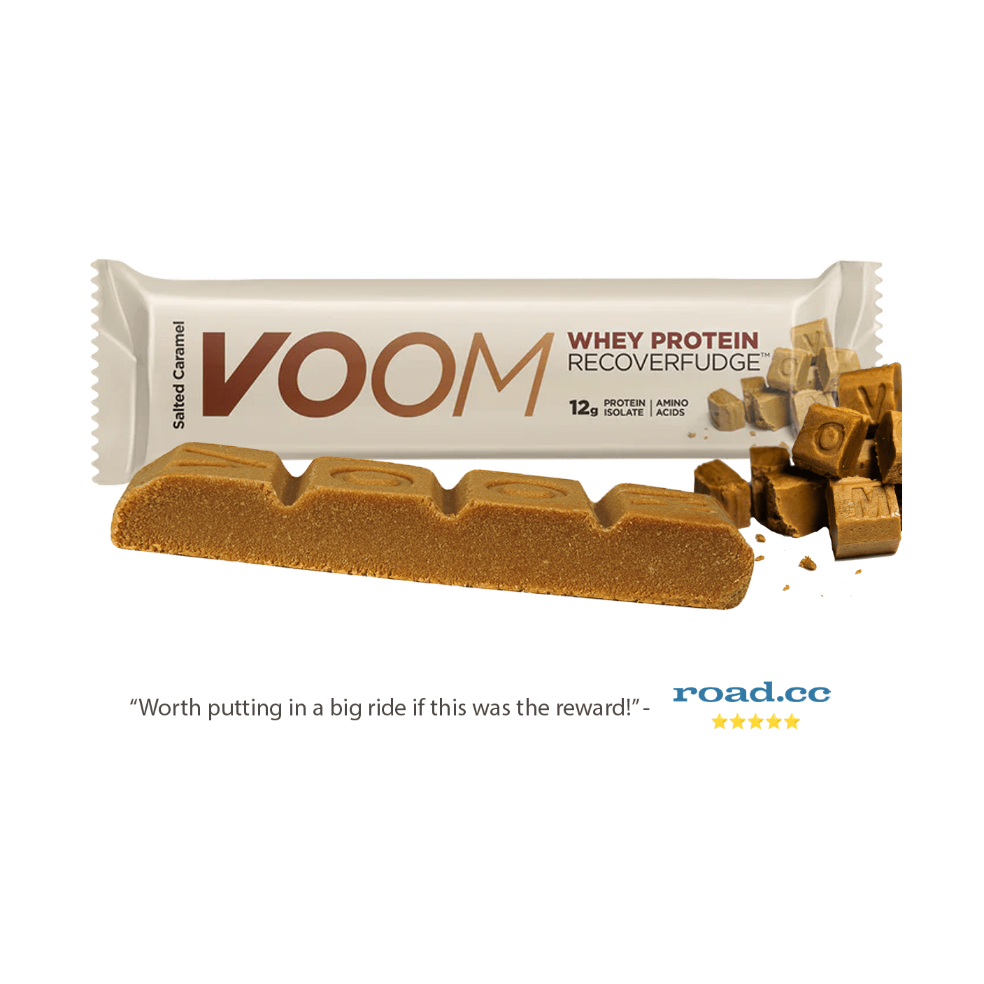 Recover Fudge™ Whey Salted Caramel Protein Bar