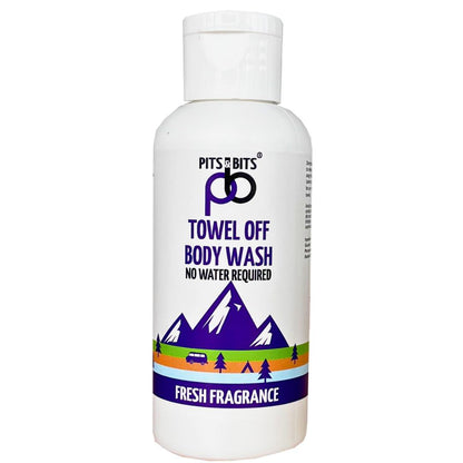 Pits and Bits Rinse Free Body Wash, Fresh Fragrance