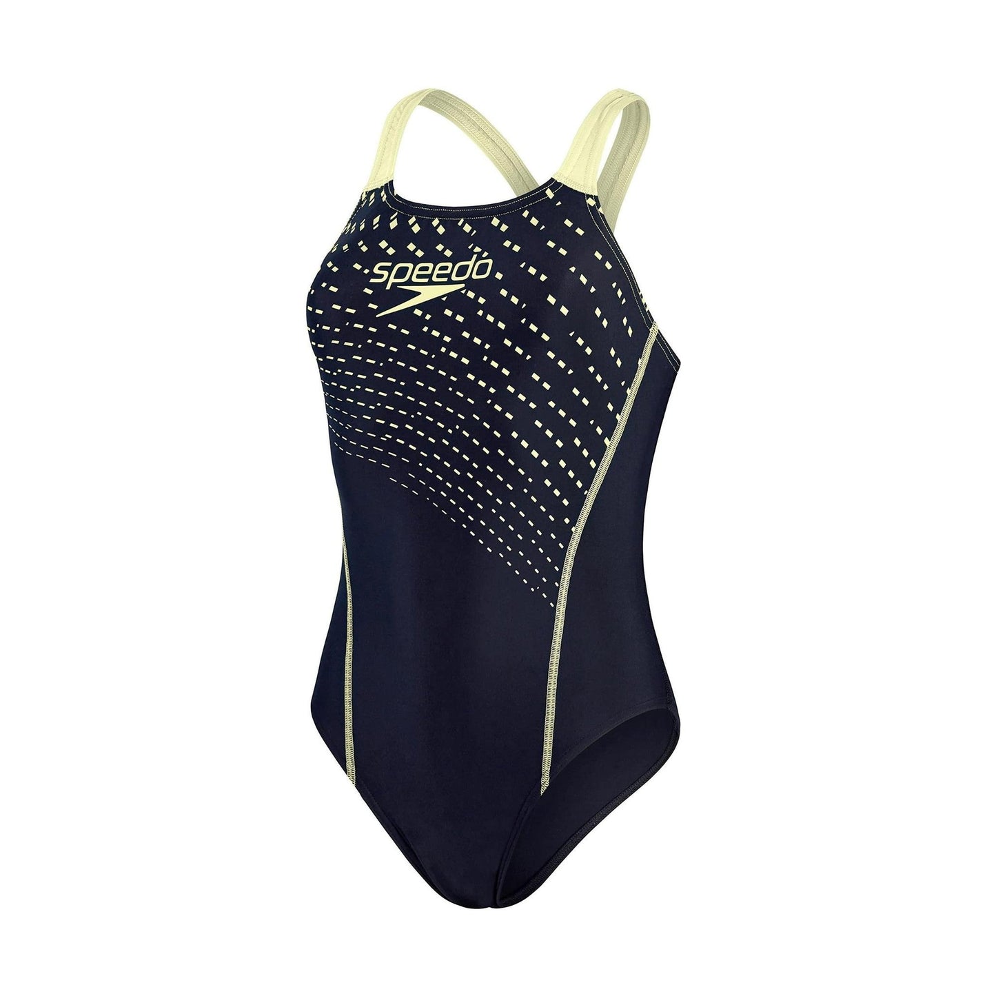 Speedo Women's Medley Logo Medalist Navy/Green Swimsuit