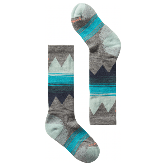 Smartwool Kids' Ski Light Cushion Over The Calf Medium Grey