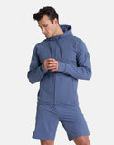 Gym+Coffee Men's Chill Zip Hoodie Thunder Blue