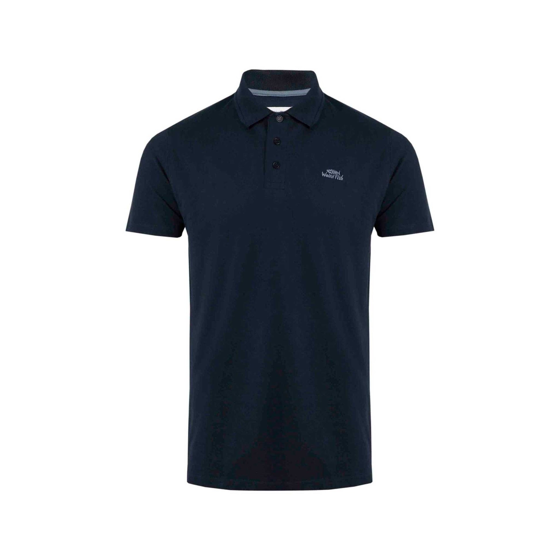 Weird Fish Men's Miles Polo Navy