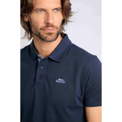 Weird Fish Men's Miles Polo Navy
