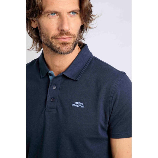 Weird Fish Men's Miles Polo Navy