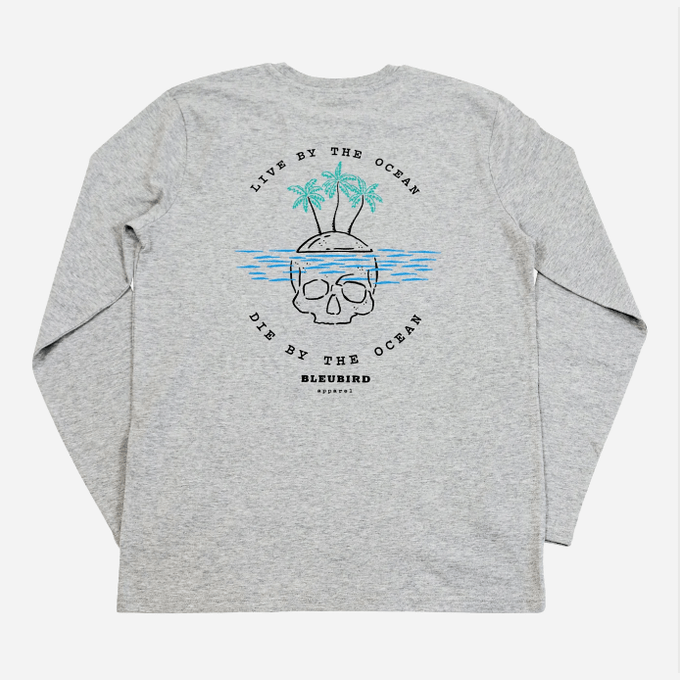 Bleubird Island Tee Long Sleeve Grey