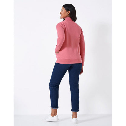 Crew Half Zip Sweat Rapture Rose