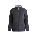 Weird Fish Ariana Eco Full Zip Grid Fleece Washed Black
