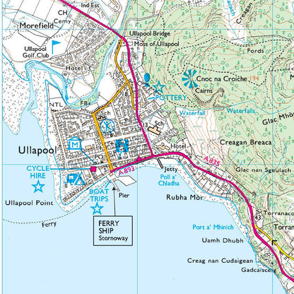 OS Explorer Map Beinn Dearg and Loch Fannich 436