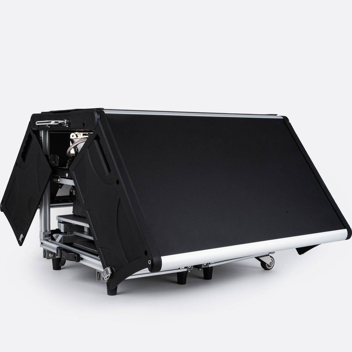 KitchenBox - Complete Camp Kitchen, Includes Stove, Chairs and Cooking Utensils The KitchenBox is a hassle-free kitchen built into a compact box. Easy to carry and designed to fit in your car boot, it sets up in seconds and includes everything you need to