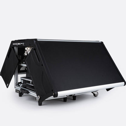 KitchenBox - Complete Camp Kitchen, Includes Stove, Chairs and Cooking Utensils The KitchenBox is a hassle-free kitchen built into a compact box. Easy to carry and designed to fit in your car boot, it sets up in seconds and includes everything you need to