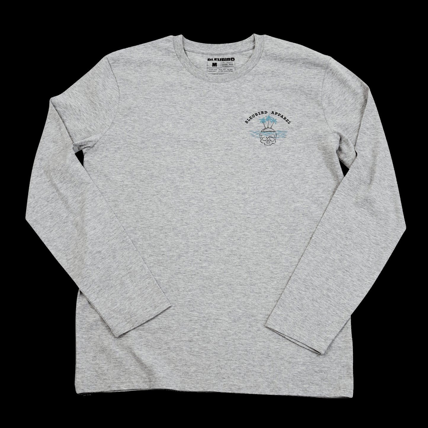 Bleubird Island Tee Long Sleeve Grey