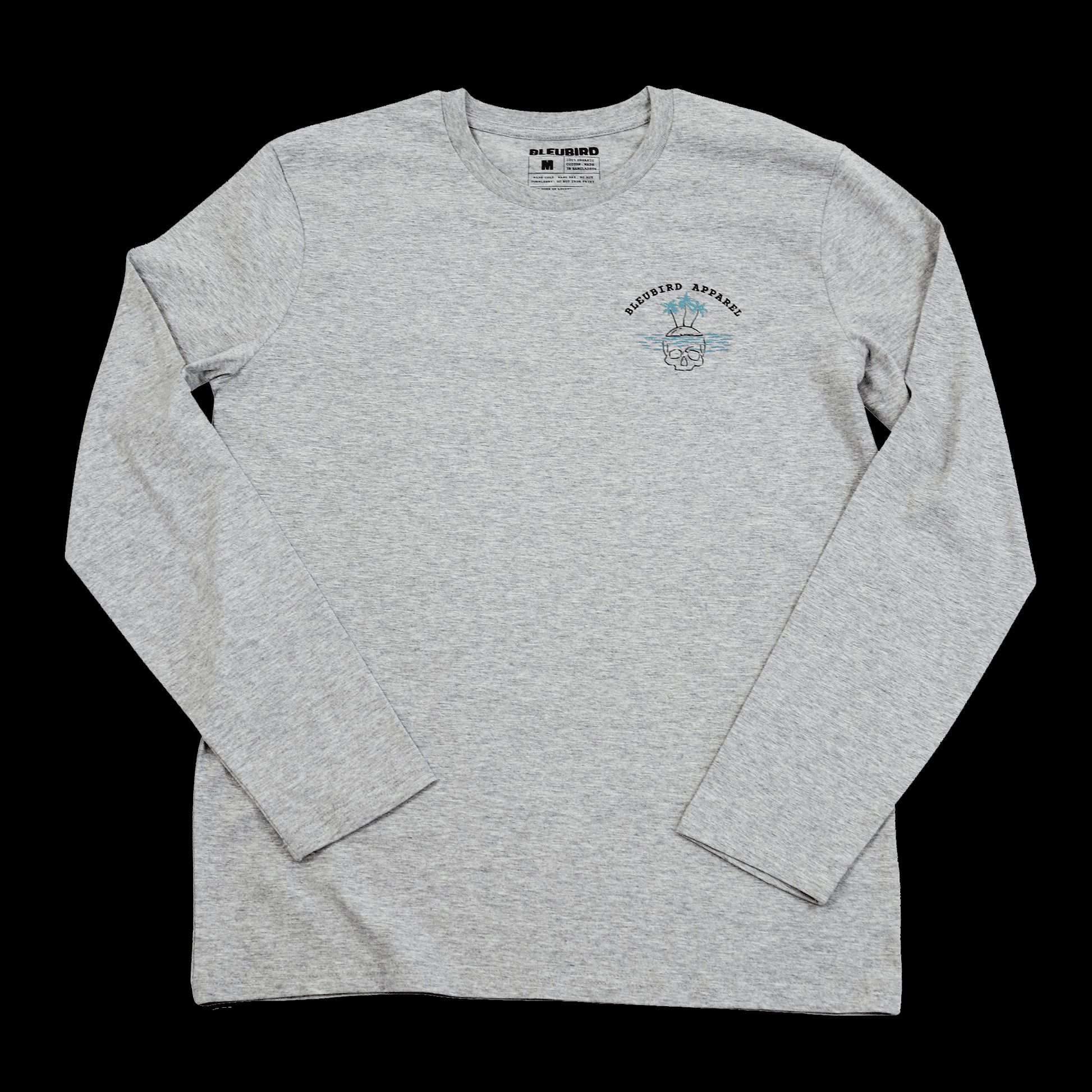 Bleubird Island Tee Long Sleeve Grey