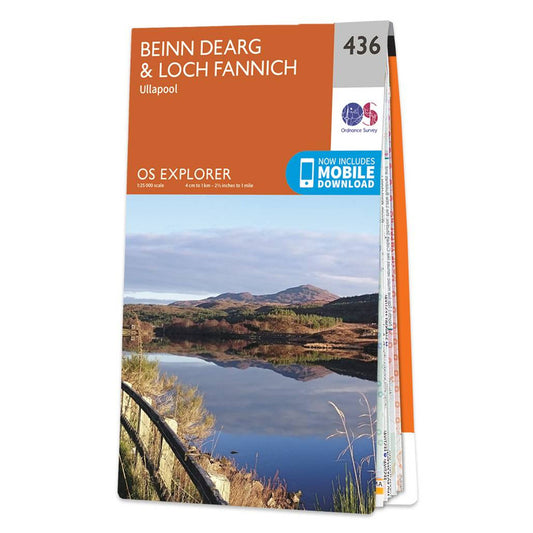OS Explorer Map Beinn Dearg and Loch Fannich 436