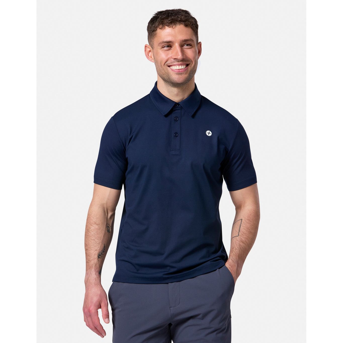 Gym+Coffee Men's Coffee Polo Obsidian