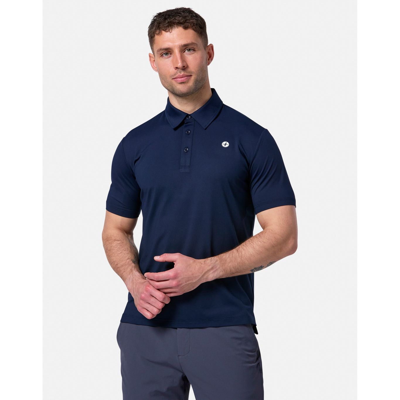 Gym+Coffee Men's Coffee Polo Obsidian