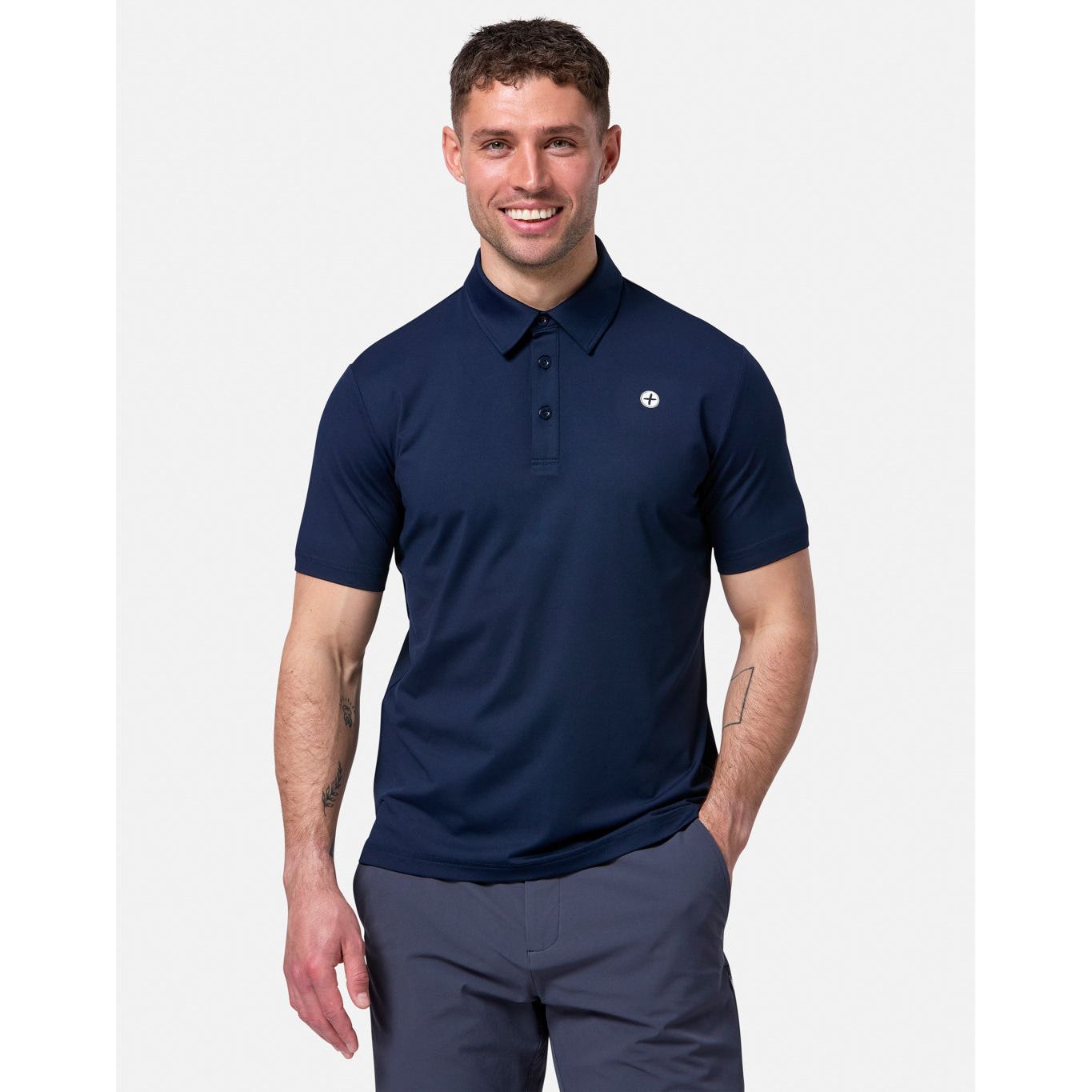 Gym+Coffee Men's Coffee Polo Obsidian