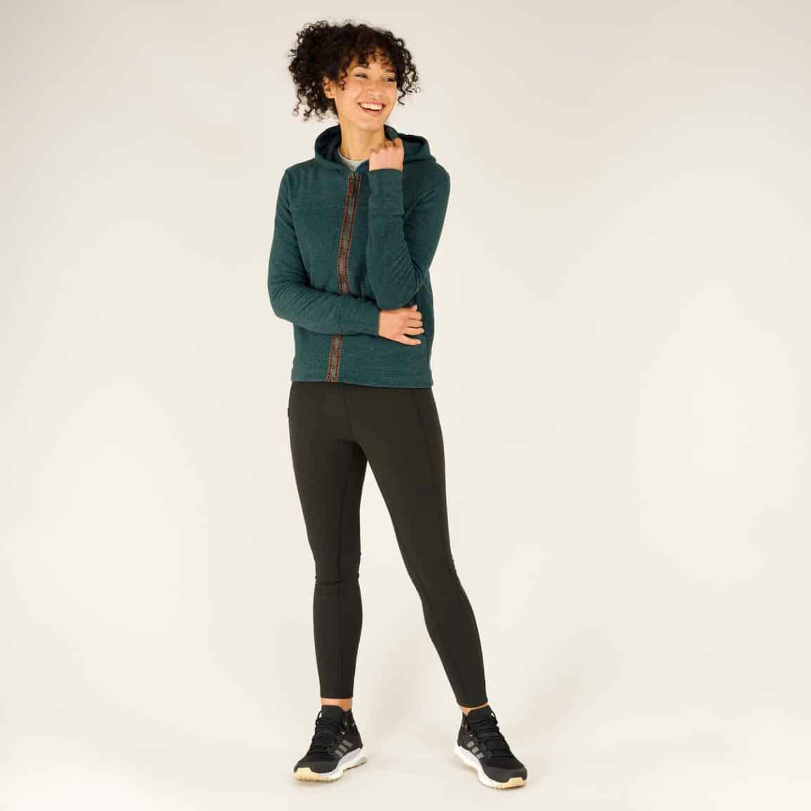 Sherpa Rolpa Full Zip Hoodie - Arctic Blue