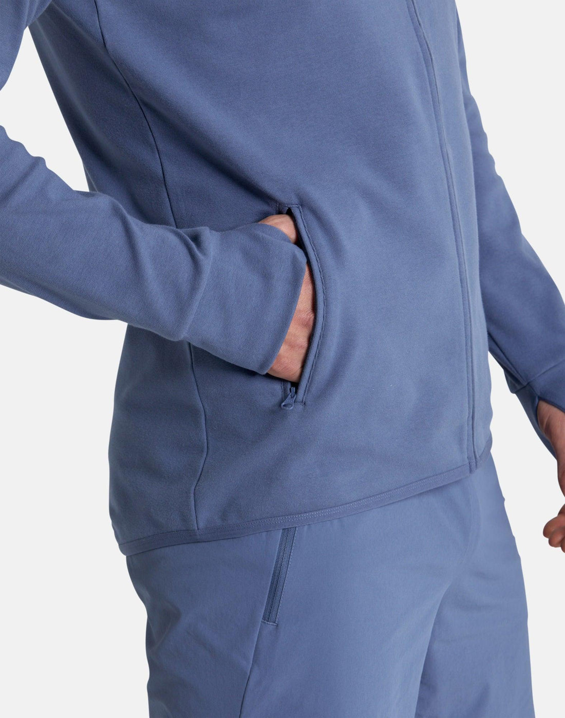Gym+Coffee Men's Chill Zip Hoodie Thunder Blue