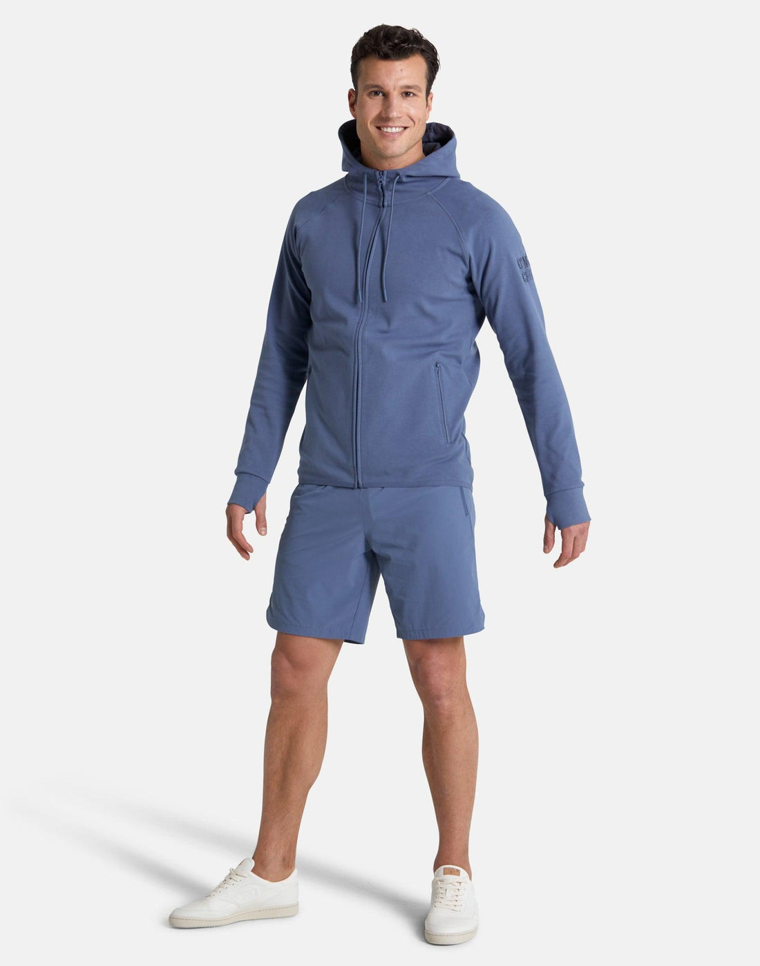 Gym+Coffee Men's Chill Zip Hoodie Thunder Blue
