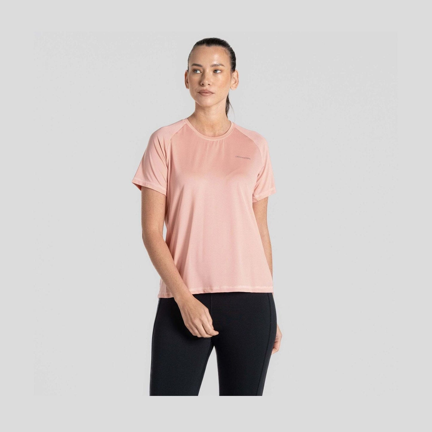 Craghoppers Women's Ellie Short Sleeved T-Shirt Pink Peach