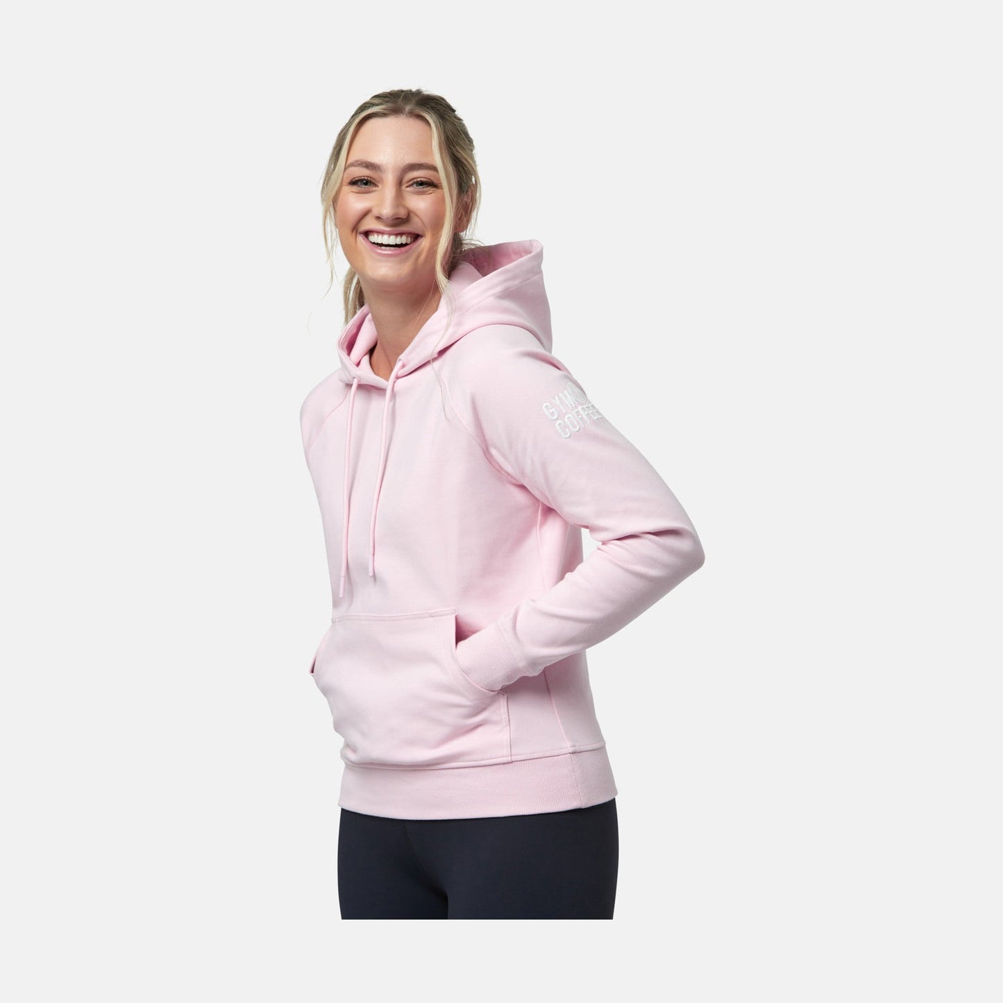 Gym+Coffee Women's Chill Hoodie Baby Pink