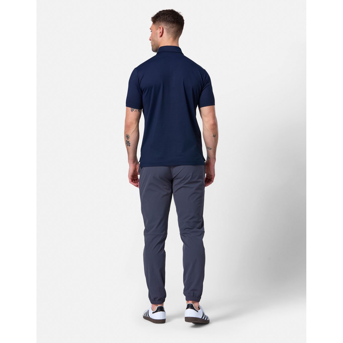 Gym+Coffee Men's Coffee Polo Obsidian