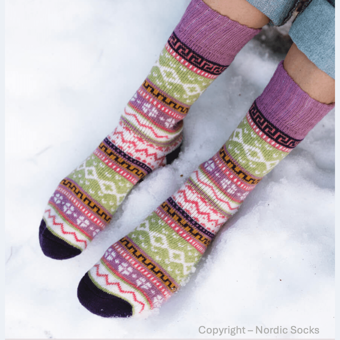 Nordic Socks Ida - Purple