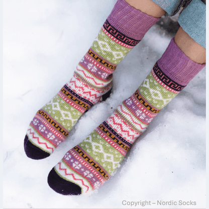 Nordic Socks Ida - Purple