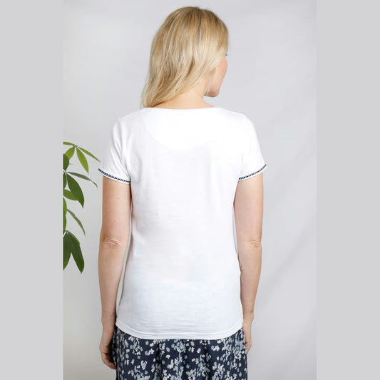 Weird Fish Women's Teya Tee White