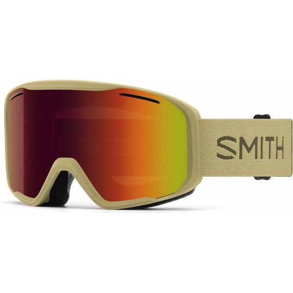 Smith Optics Blazer Unisex Snow Winter Goggles (Sandstorm Forest + Red Sol-X Mirror)